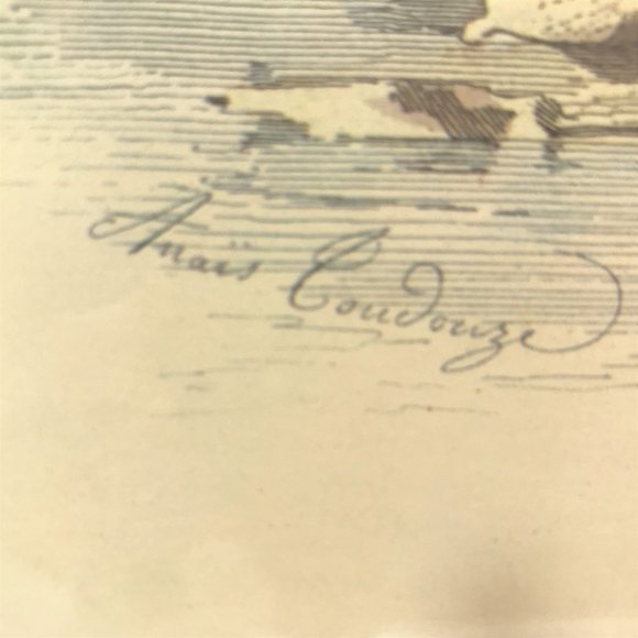 Vintage La Mode Illustree Framed Art Bureaux du Journal 56 Rue Jacob Par… - Picture 5 of 8